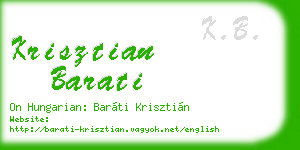 krisztian barati business card