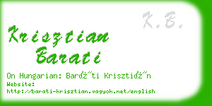 krisztian barati business card